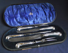 Load image into Gallery viewer, Cased Silver-Handled Carving Set