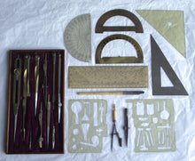 Load image into Gallery viewer, Early 20th Century Draughtsman’s Instruments and Case
