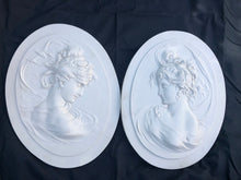 Load image into Gallery viewer, Pair of Cast Bonded Marble Wall Plaques
