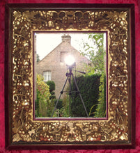 Load image into Gallery viewer, Russian Gilt and Velvet Mirror
