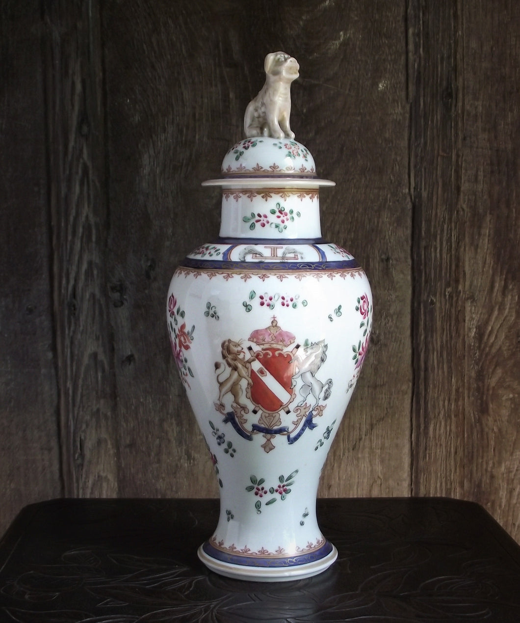 Lidded Samson Vase